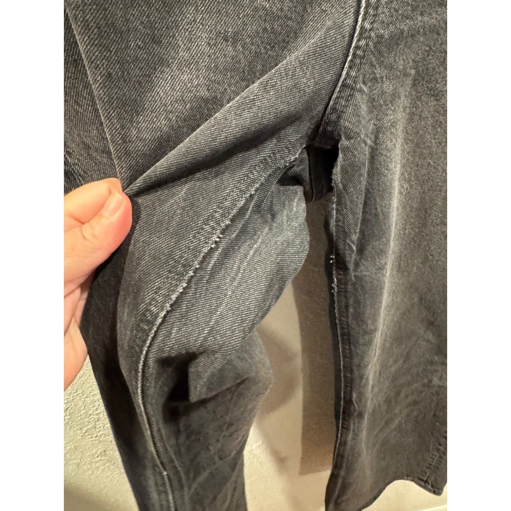 Old Navy Sky-Hi Wide Leg Jeans Womens 14 Extra High Rise Black Denim Pants - Picture 5 of 12